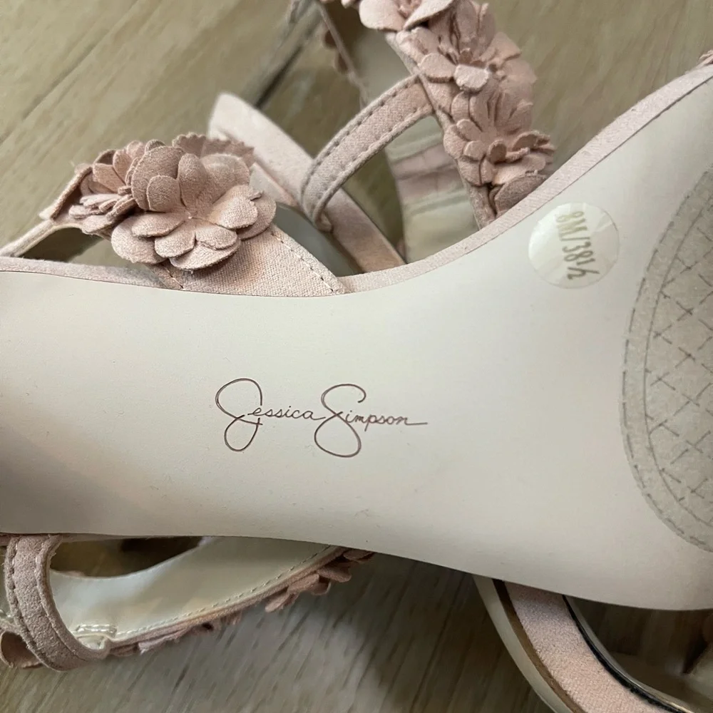 Jessica Simpson “Jessin” Pink Floral Women's Heels - Picture 5 of 6